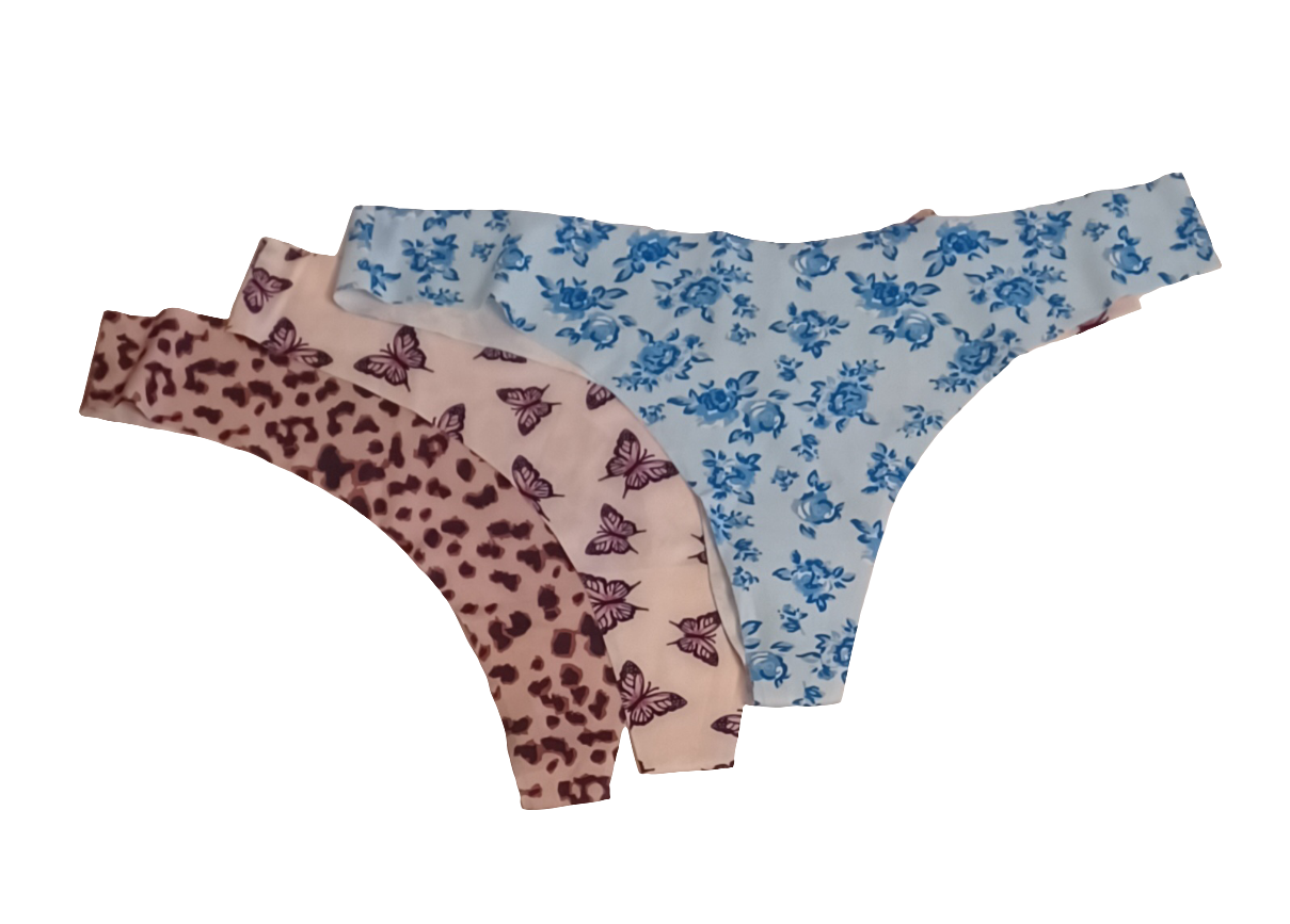 3pk Soft Breathable Low Rise Thongs (no camel)