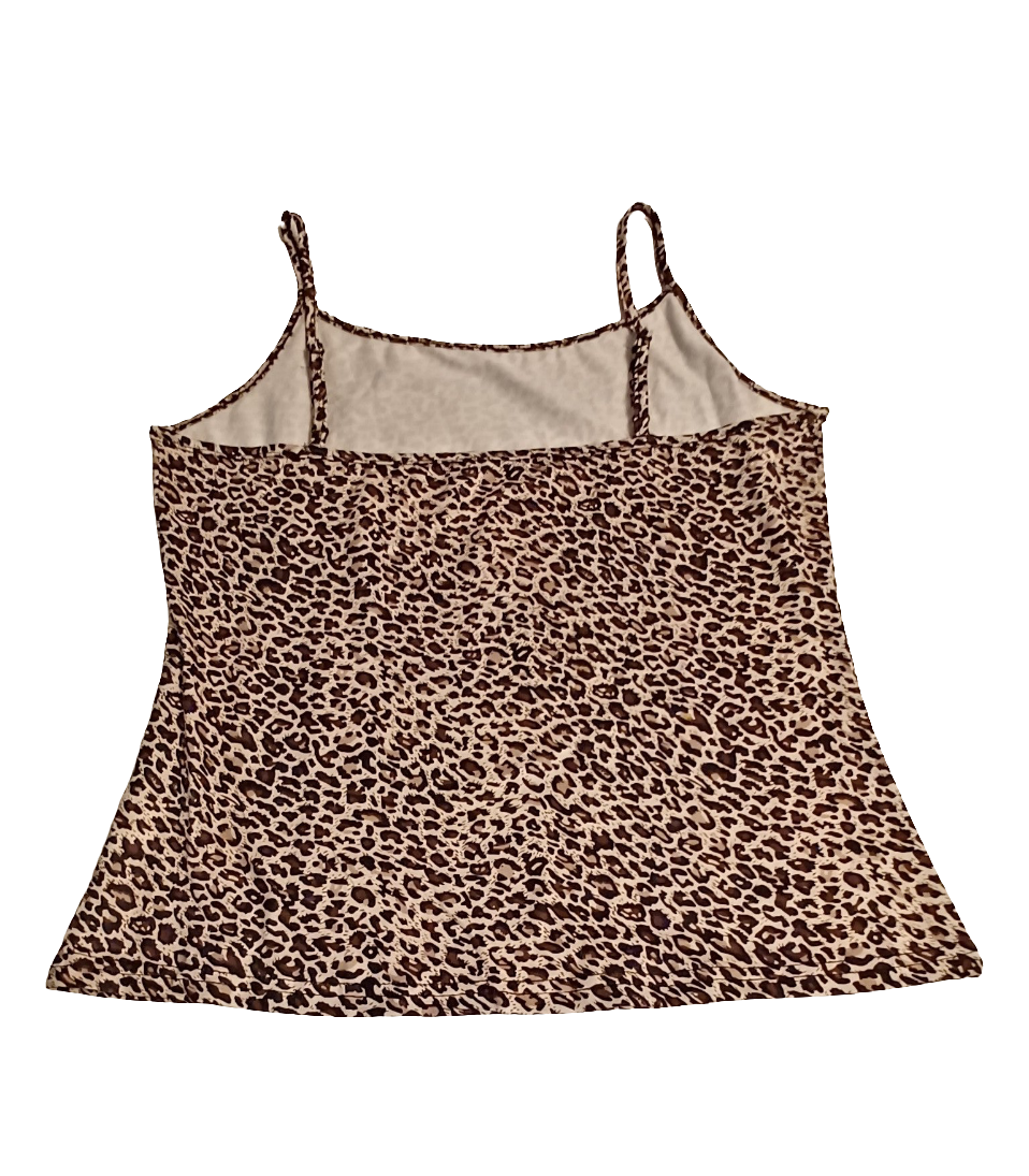 Strap Top, Cami Animal Print Casual Tops