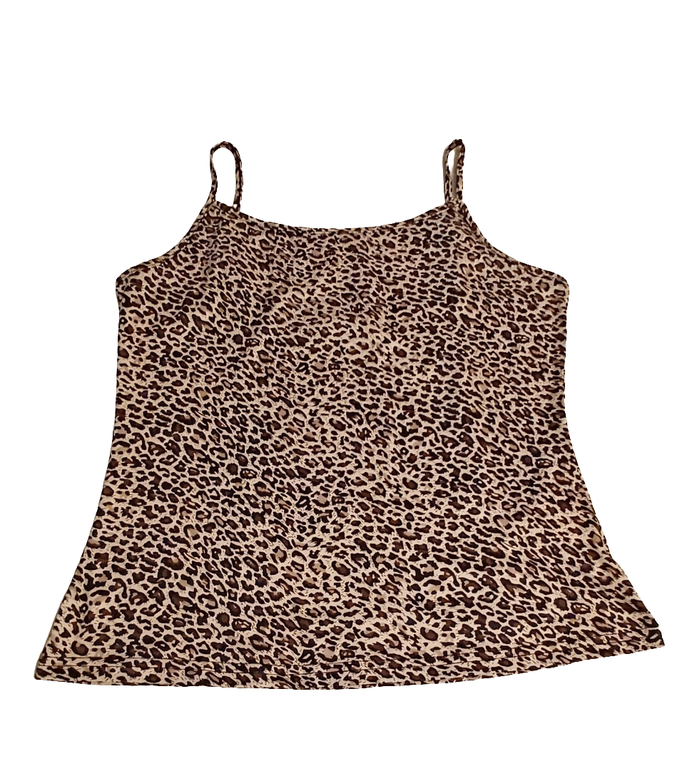 Strap Top, Cami Animal Print Casual Tops