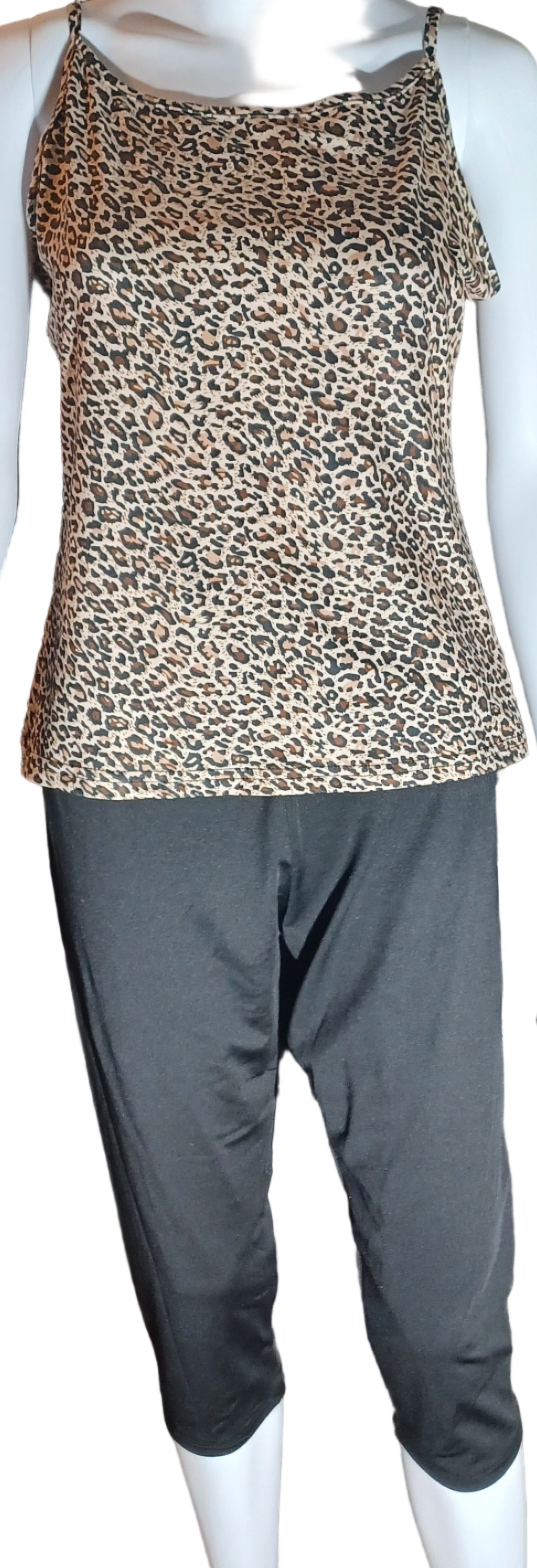 High Waist Capri Skinny Leggings