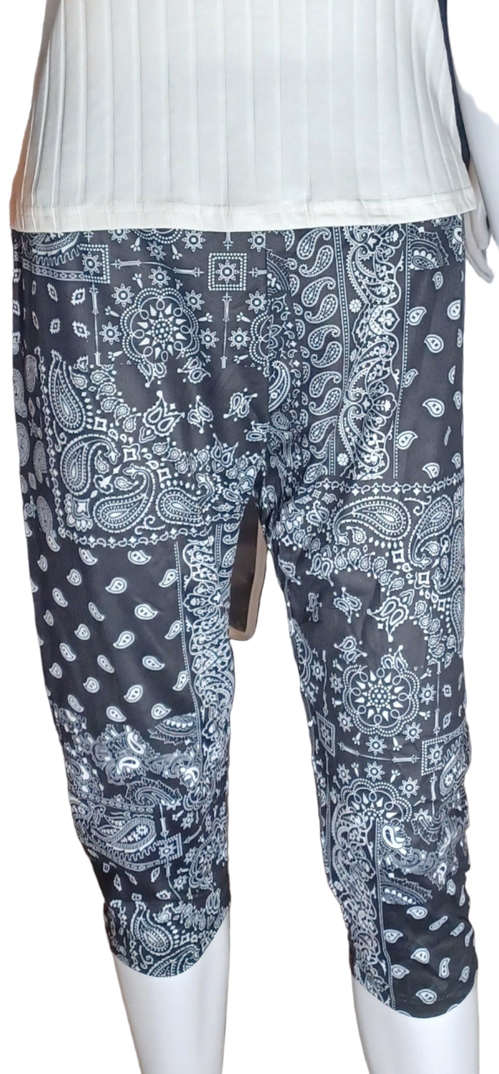 High Waist Capri Skinny Leggings